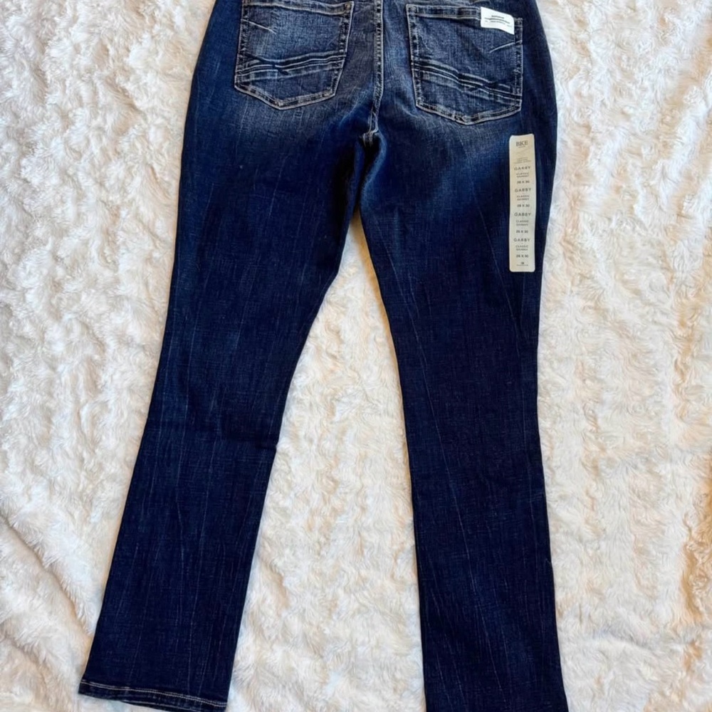 BKE Women's Deep Indigo Skinny Jeans